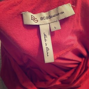 Bcbg form fitting coral maxi